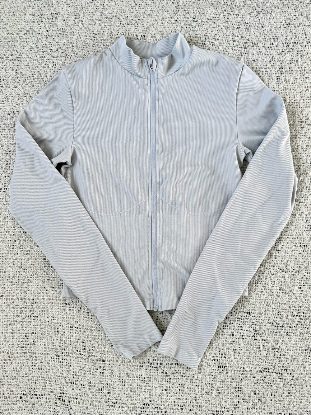 H&M Light Blue Zip-Up Long Sleeve Jacket Size M